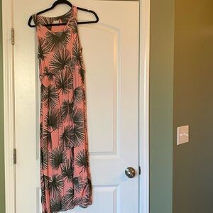 Palm print dress